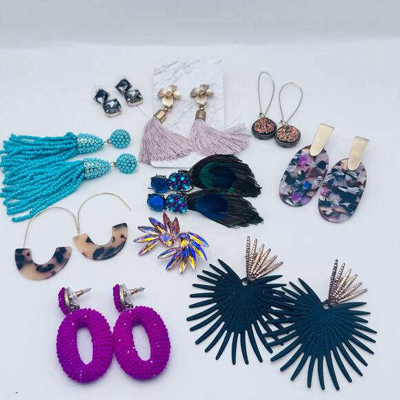 Fashion Earring Lot  (10 pair) - Picture 1 of 12